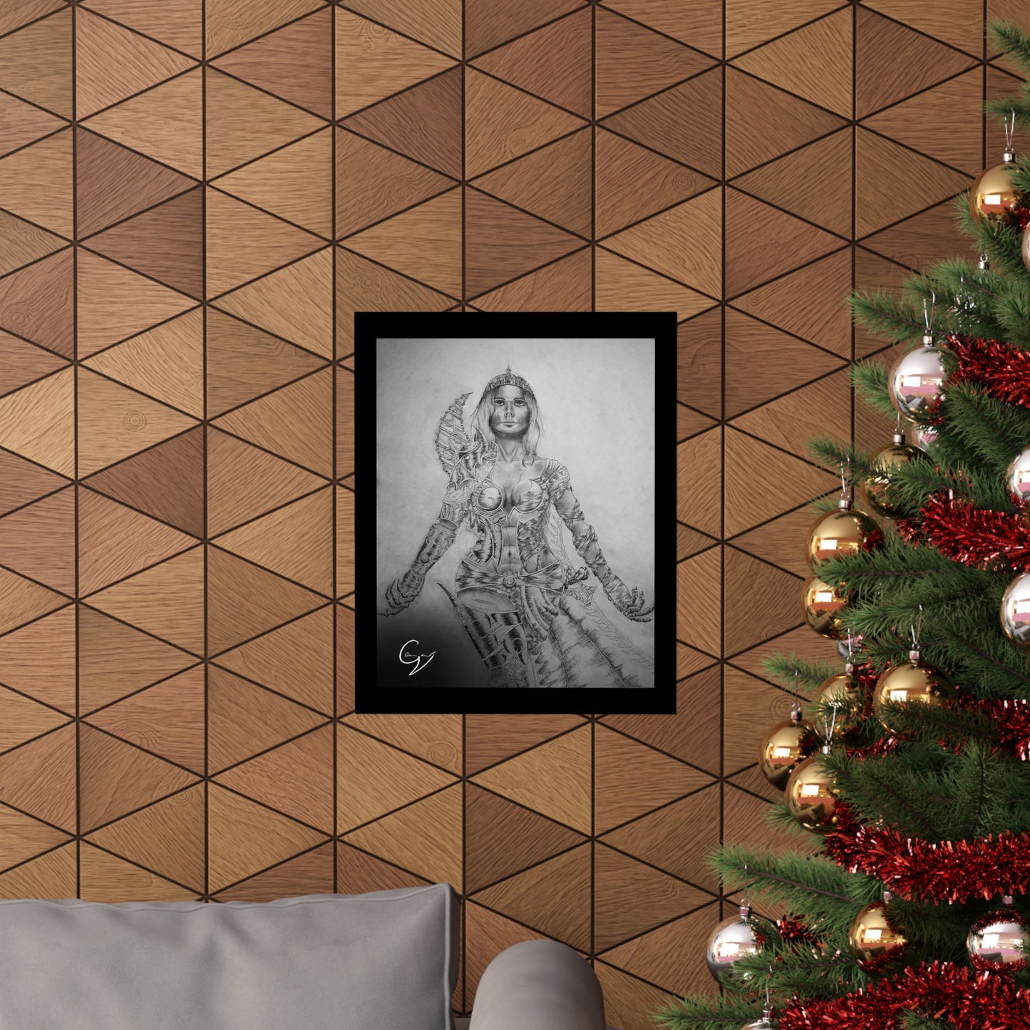 Warrior Queen Embracing the Light Poster