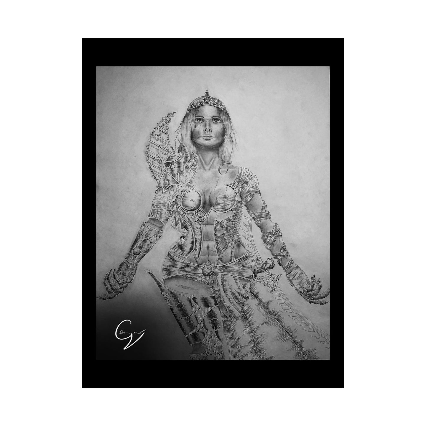 Warrior Queen Embracing the Light Poster