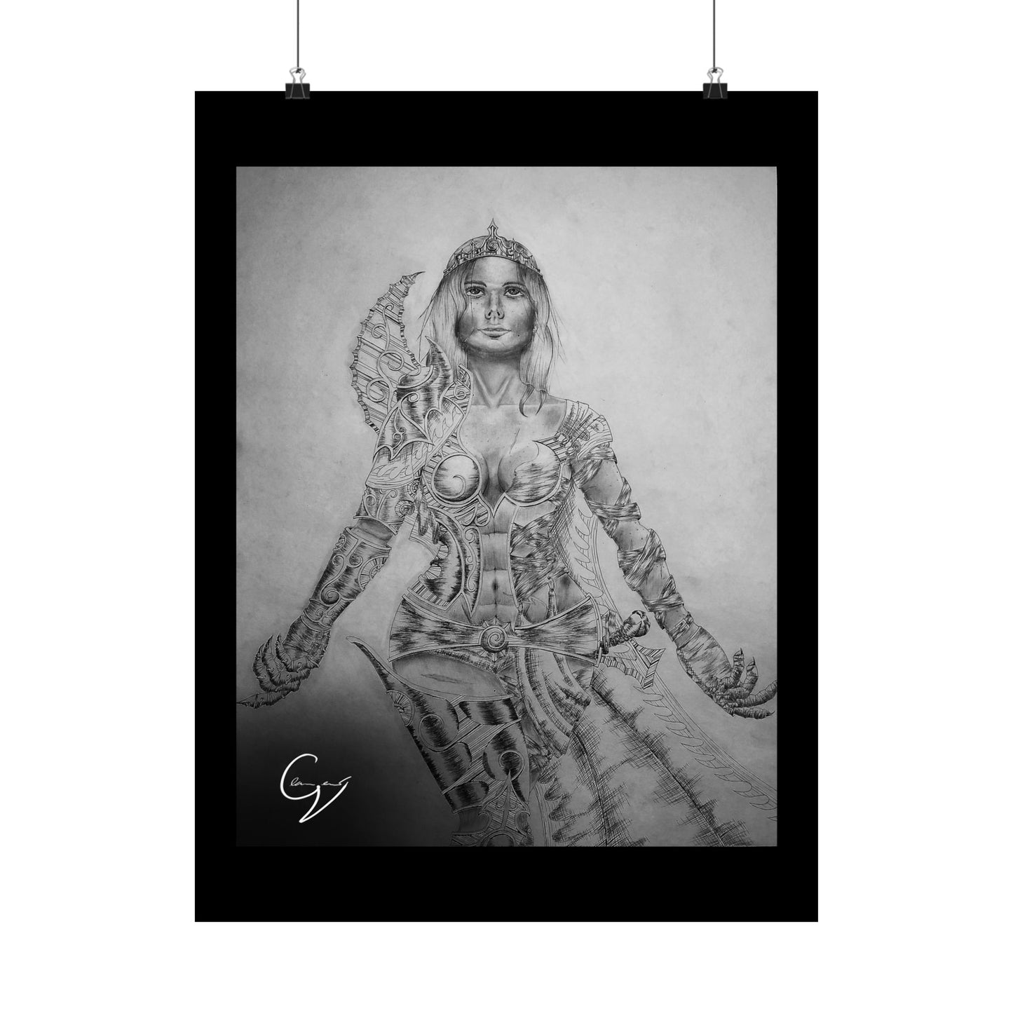 Warrior Queen Embracing the Light Poster