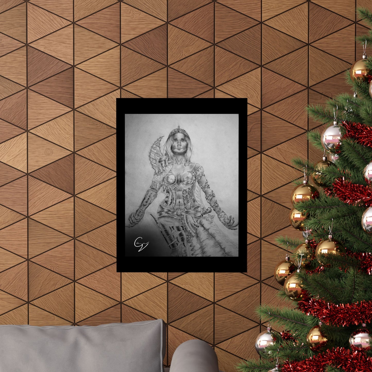 Warrior Queen Embracing the Light Poster