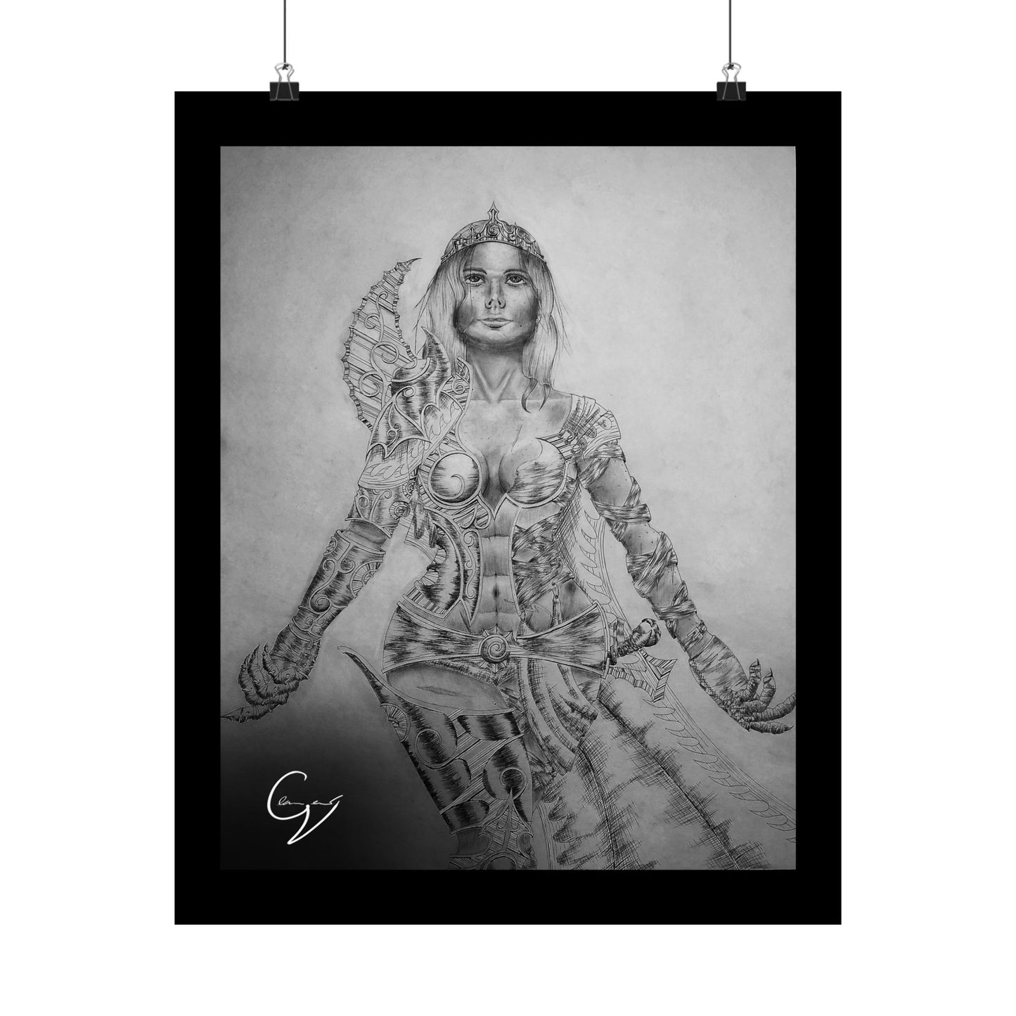 Warrior Queen Embracing the Light Poster