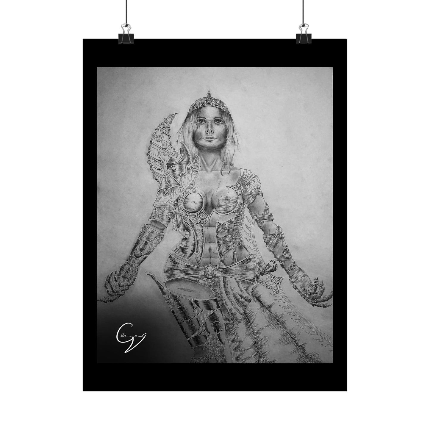 Warrior Queen Embracing the Light Poster