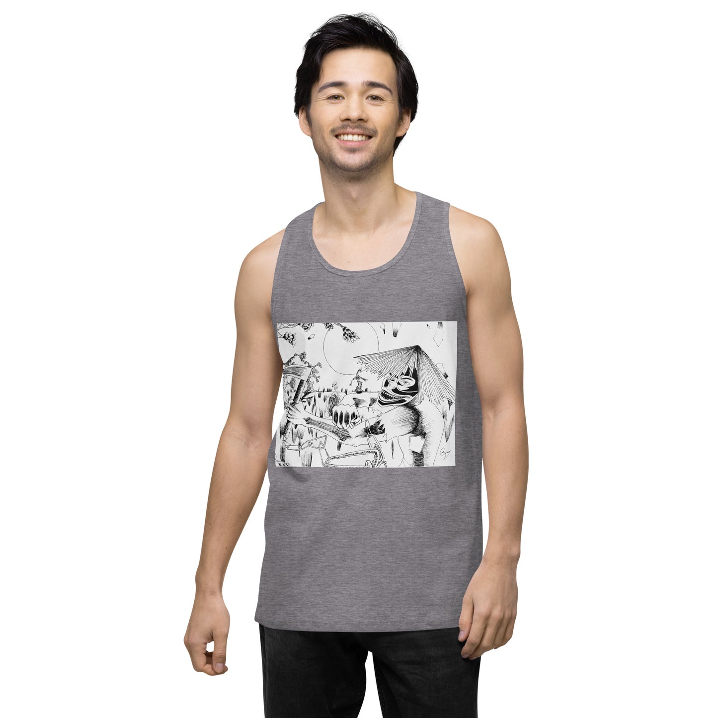 Demon Masked Tank-top