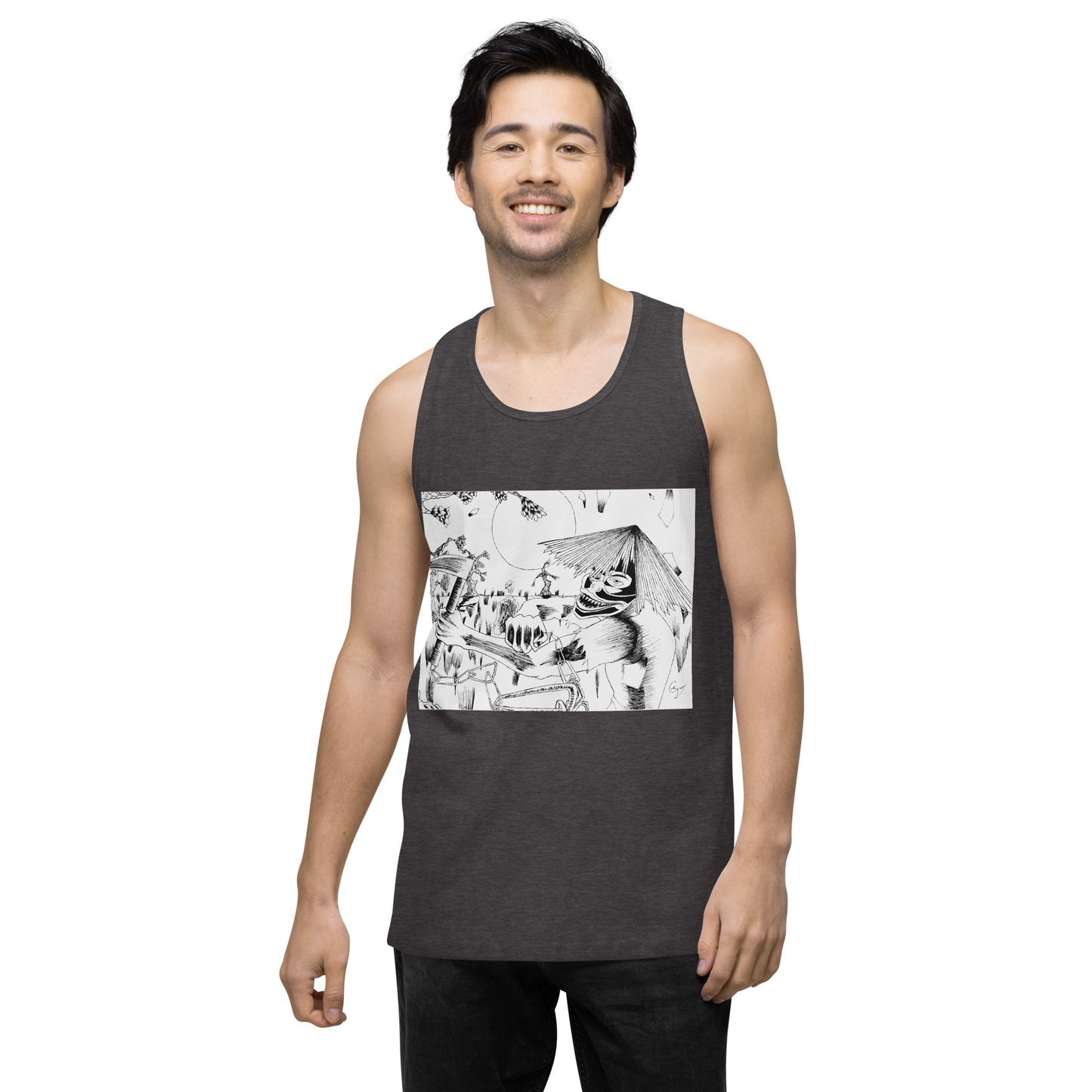 Demon Masked Tank-top