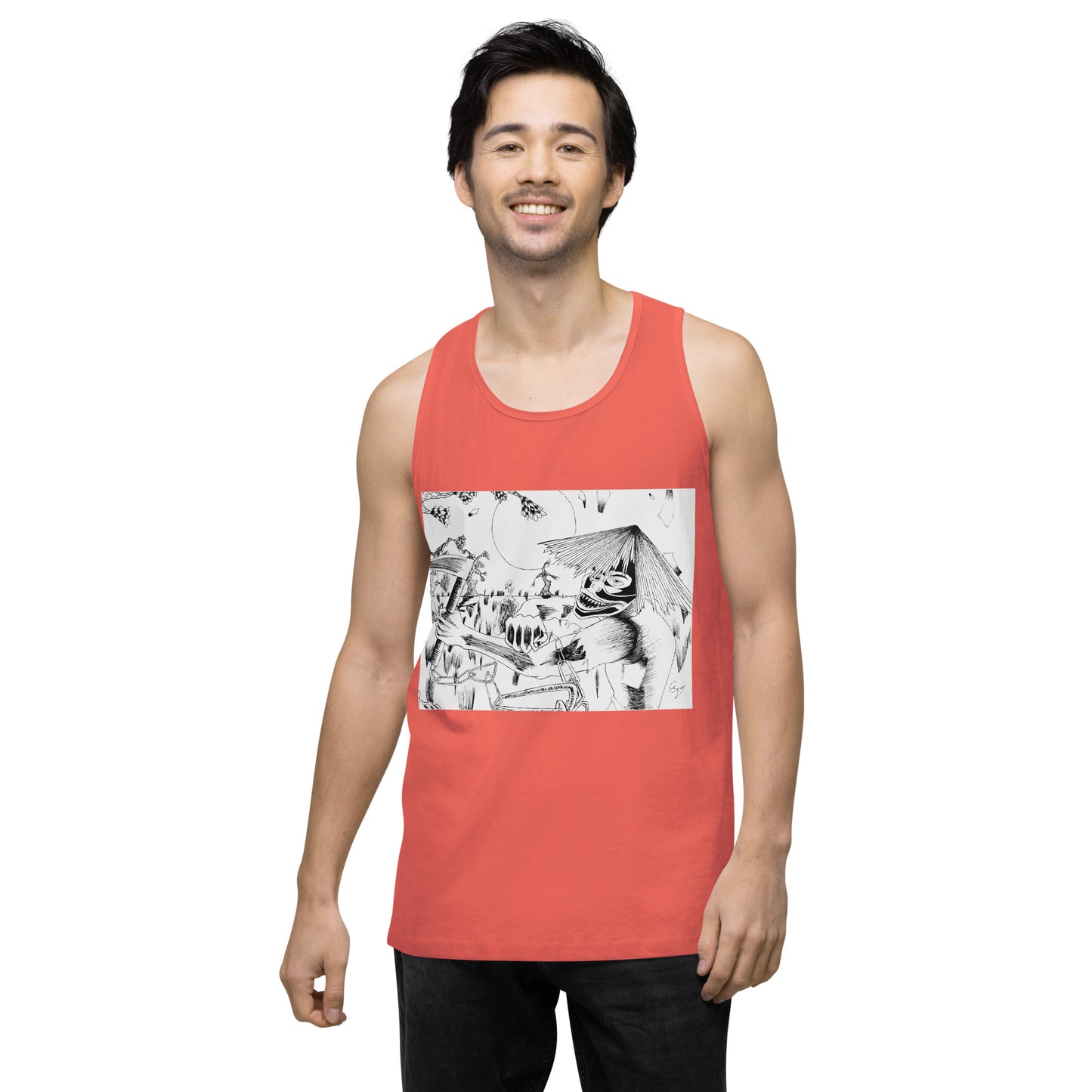 Demon Masked Tank-top