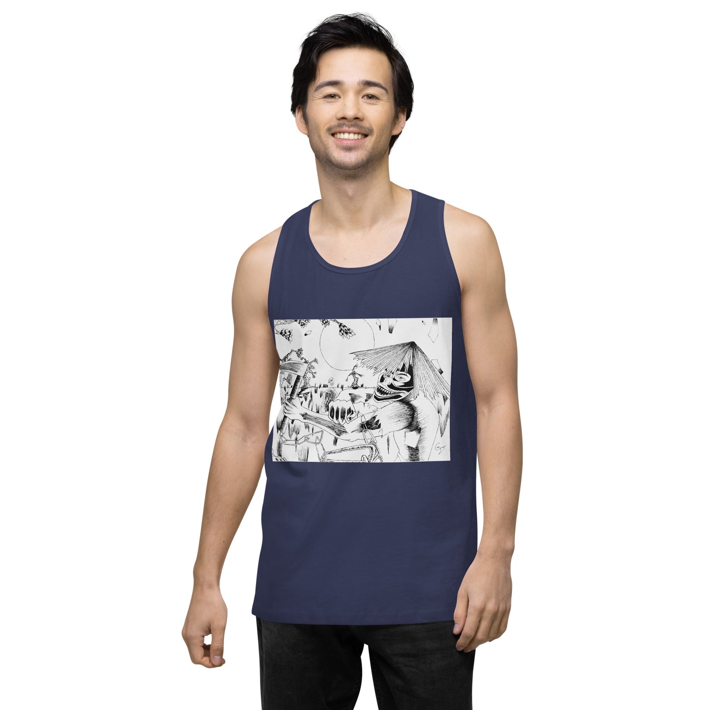 Demon Masked Tank-top