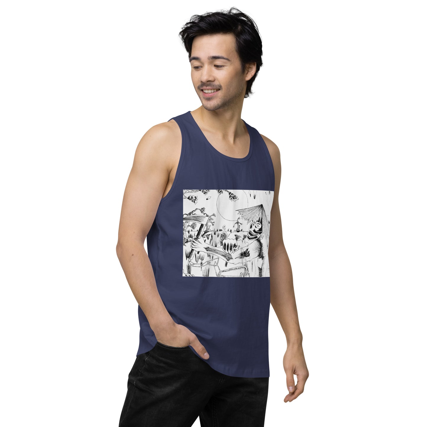 Demon Masked Tank-top