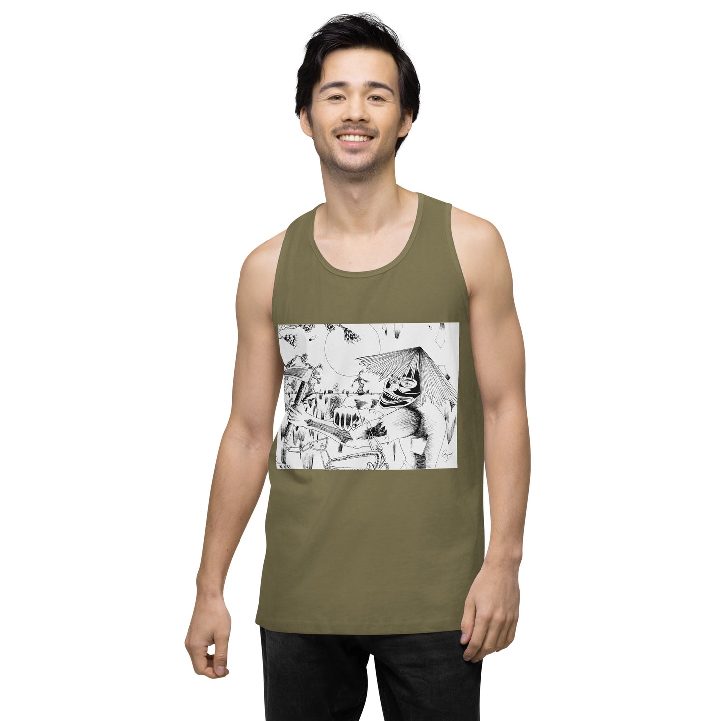 Demon Masked Tank-top