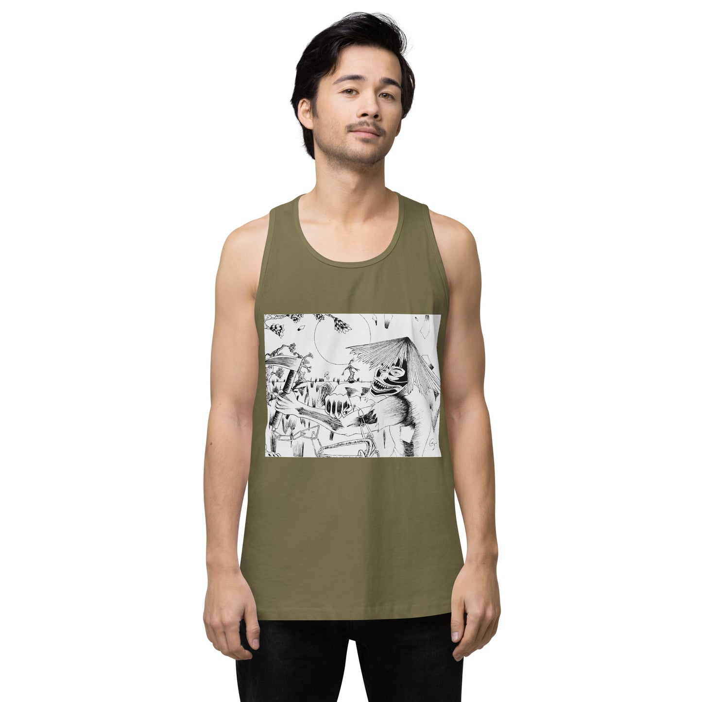 Demon Masked Tank-top