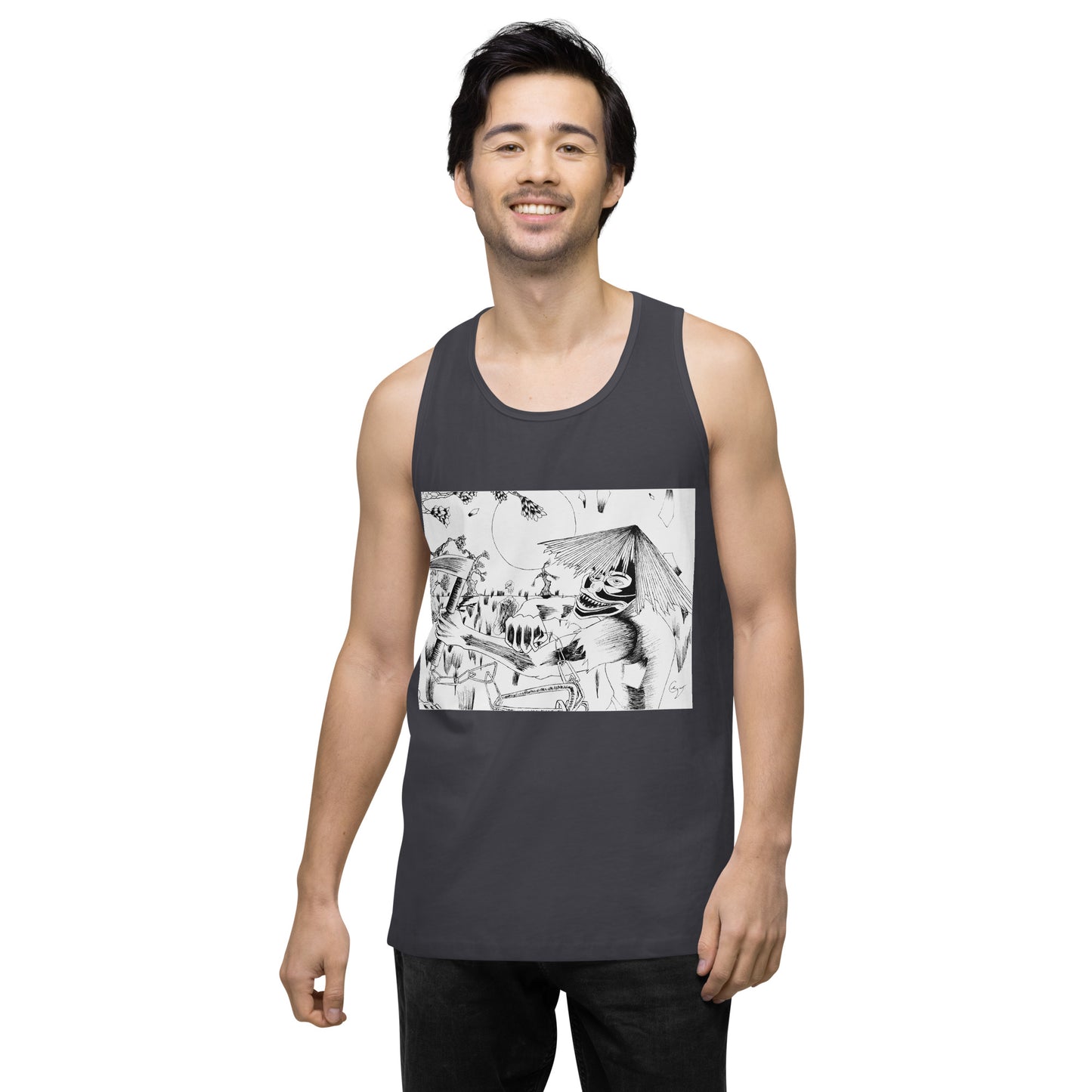 Demon Masked Tank-top