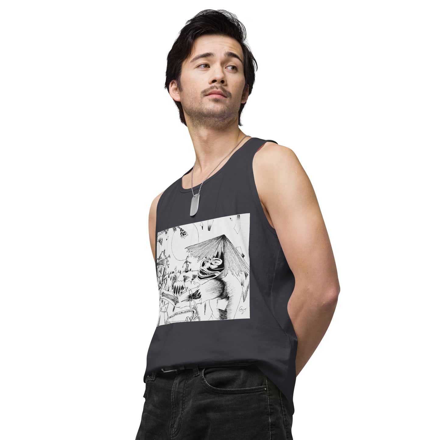 Demon Masked Tank-top