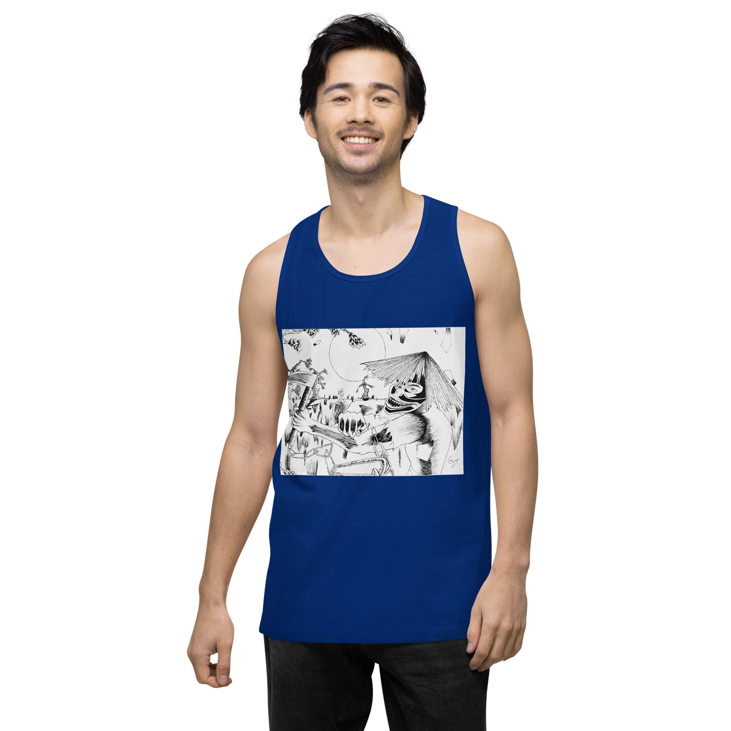 Demon Masked Tank-top