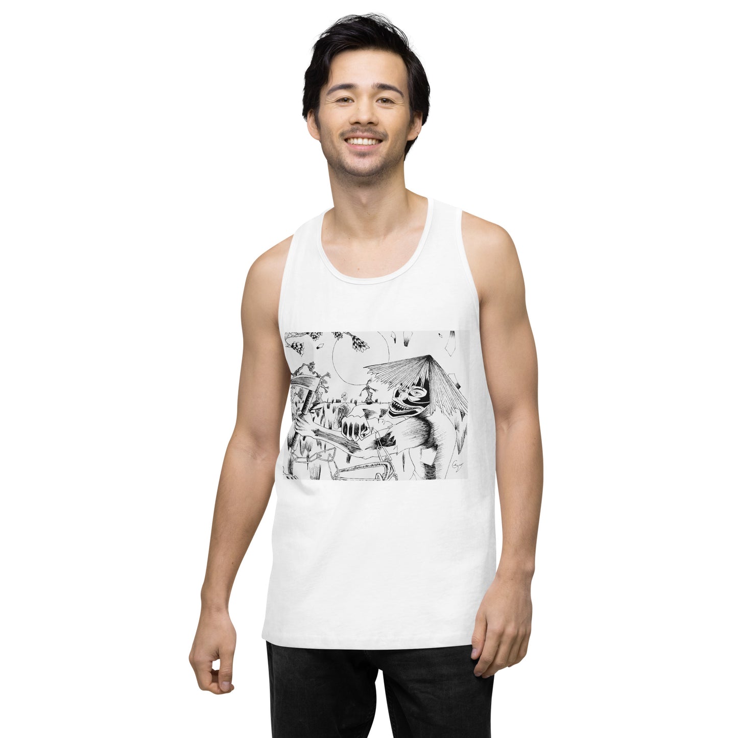 Demon Masked Tank-top