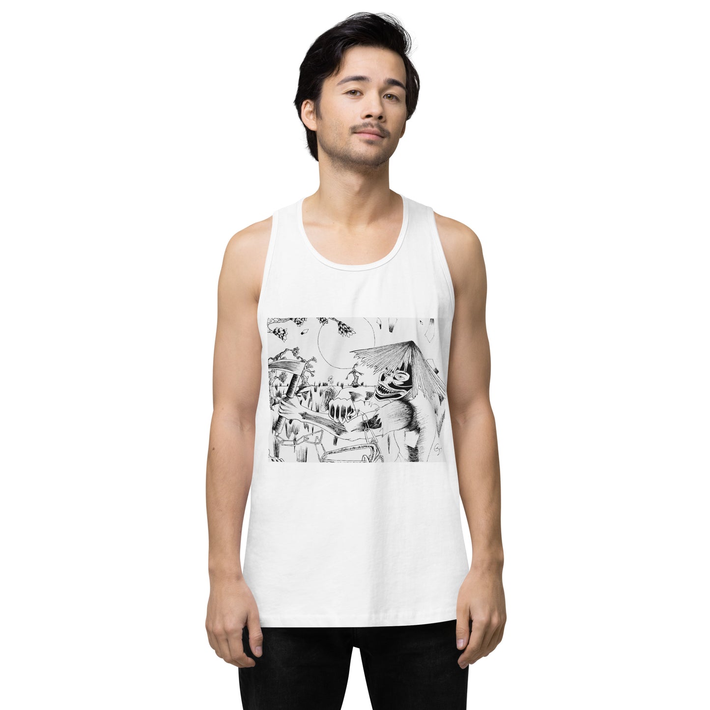 Demon Masked Tank-top